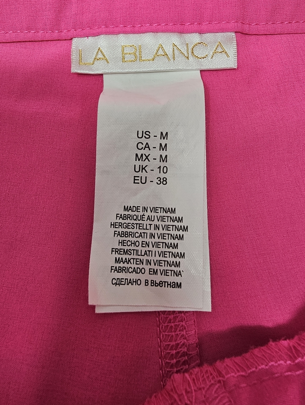 LA BLANCA Resort Wear Laced Front Swim Board Shorts Size Medium - Picture 3 of 4